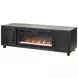 Palisades Charcoal 80" TV Stand with Fireplace and LED