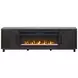 Palisades Charcoal 80" TV Stand with Fireplace and LED