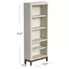 Pomona Soft White Open Bookcase
