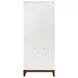 Pomona Soft White Open Bookcase with 2 Doors