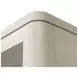 Pomona Soft White Open Bookcase with 2 Doors
