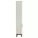Pomona Soft White Open Bookcase with 2 Doors