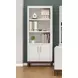 Pomona Soft White Open Bookcase with 2 Doors