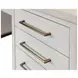 Pomona Soft White 68" Executive Desk