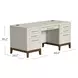 Pomona Soft White 68" Executive Desk