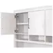 Pomona Soft White 68" Credenza with Hutch and USB Charging