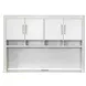 Pomona Soft White 68" Credenza with Hutch and USB Charging