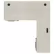 Pomona Soft White 68" Executive L Desk with USB Charging
