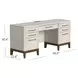 Pomona Soft White 68" Credenza with USB Charging