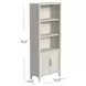 Towne White Door Bookcase