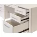 Towne White Double Pedestal Executive Desk