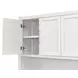 Towne White Credenza with Hutch