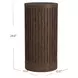 Tulane Brown 24" Round Side Table