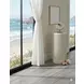 Tulane White 24" Round Side Table