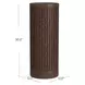 Tulane Brown 30" Round Side Table