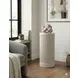 Tulane White 30" Round Side Table