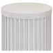 Tulane White 30" Round Side Table