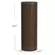 Tulane Brown 36" Round Side Table