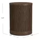 Tulane Brown Round Chairside Table