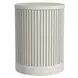 Tulane White Round Chairside Table
