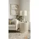Tulane White Round End Table