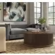 Tulane Brown 42" Round Coffee Table
