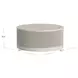 Tulane White Round Occassional Table Set