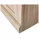 Willow Lane Natural Oak Open Bookcase with 2 Doors