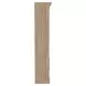Willow Lane Natural Oak Open Bookcase with 2 Doors