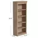 Willow Lane Natural Oak Open Bookcase