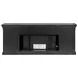 Willow Lane Ebony Black 84" TV Stand with Fireplace and LED