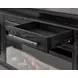 Willow Lane Ebony Black 84" TV Stand with Fireplace and LED