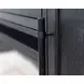 Willow Lane Ebony Black 84" TV Stand with Fireplace and LED