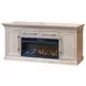 Willow Lane Natural Oak 84" TV Stand with Fireplace and LED