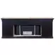 Willow Lane Natural Oak 84" TV Stand with Fireplace and LED