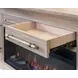 Willow Lane Natural Oak 84" TV Stand with Fireplace and LED