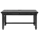 Willow Lane Ebony Black 60" Writing Desk with USB Charging