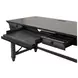 Willow Lane Ebony Black 60" Writing Desk with USB Charging