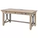 Willow Lane Natural Oak 60" Writing Desk with USB Charging
