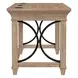 Willow Lane Natural Oak 60" Writing Desk with USB Charging