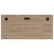 Willow Lane Natural Oak 60" Writing Desk with USB Charging
