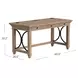 Willow Lane Natural Oak 60" Writing Desk with USB Charging