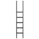 Willow Lane Black 2 Piece Tall Bookcase with Ladder