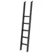 Willow Lane Black 2 Piece Tall Bookcase with Ladder