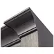 Willow Lane Black 2 Piece Tall Bookcase with Ladder