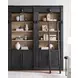 Willow Lane Black 2 Piece Tall Bookcase with Ladder