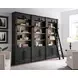 Willow Lane Black 3 Piece Tall Bookcase with Ladder