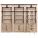 Willow Lane Brown 3 Piece Tall Bookcase with Ladder
