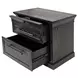Willow Lane Ebony Black Lateral File Cabinet