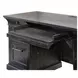 Willow Lane Ebony Black 68" Executive Desk